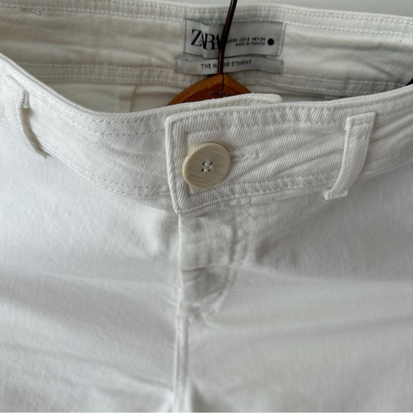 Zara White Jeans Size 2 - Picture 3 of 16